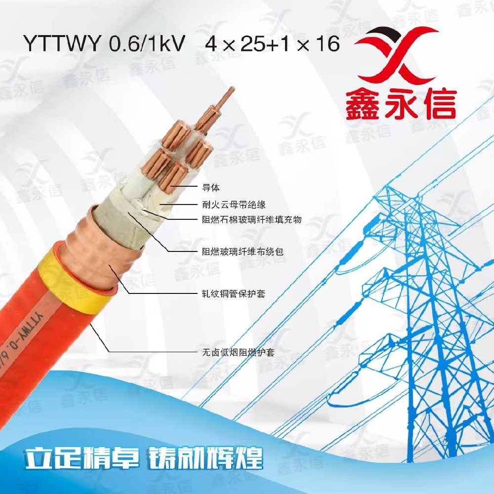 YTTWY 0.6/1kV 4x25+1 x 16
